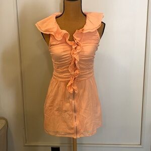 S Line Women's Sleeveless Ruffled Top